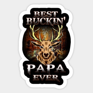 Best Buckin Papa Ever Father' s day Sticker